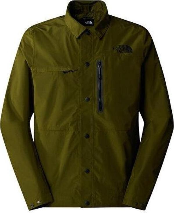 The North Face M Amos Tech Overshirt Erkek Outdoor Ceketi NF0A879DPIB1 Haki - Image 1