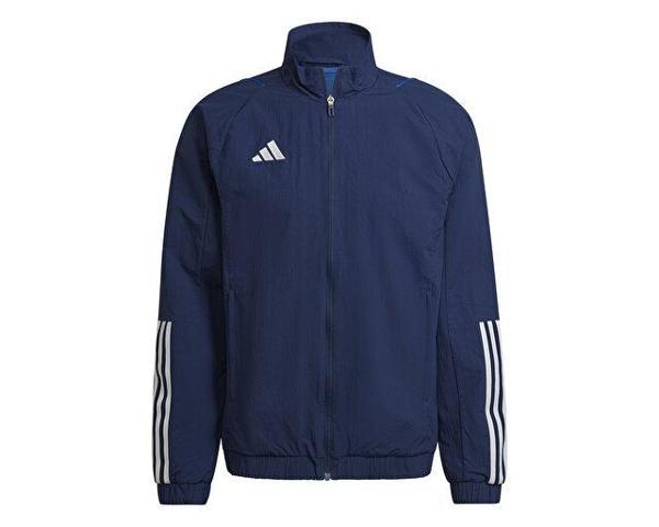 adidas Tiro23 C Pre Jk Erkek Futbol Antrenman Ceketi HK8046 Lacivert - Image 1