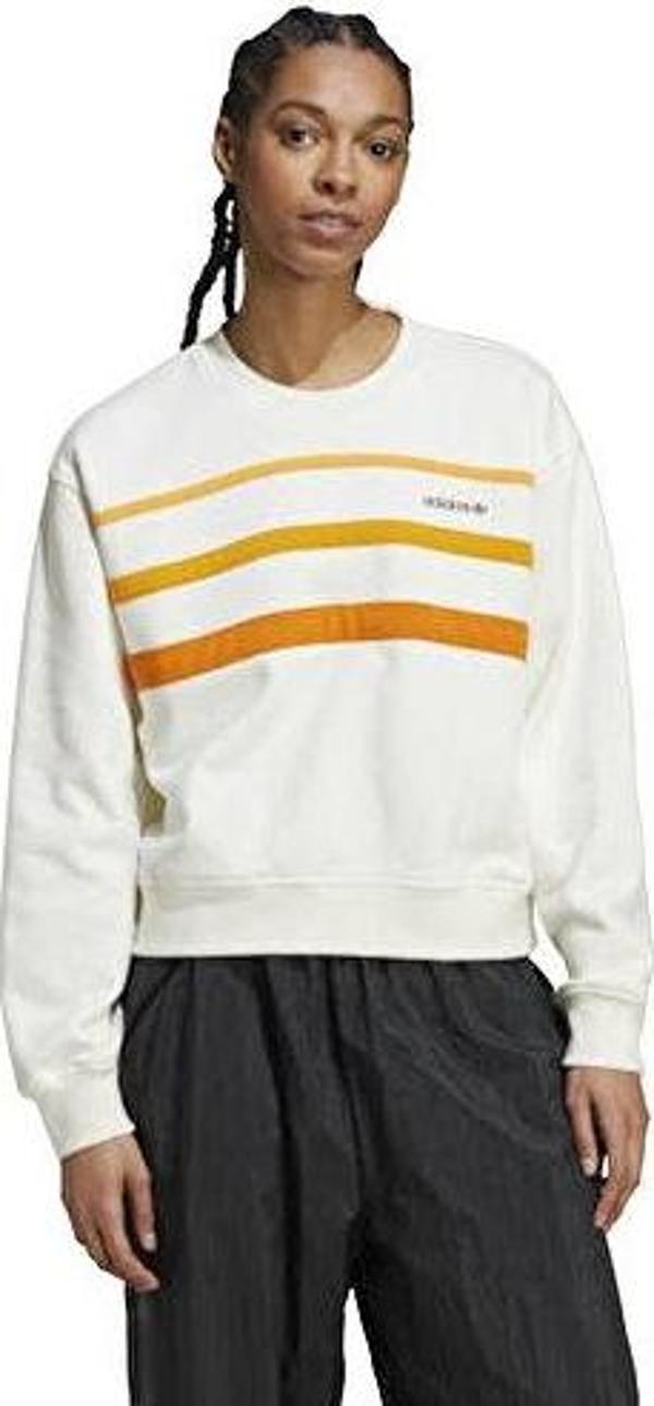 adidas Sweatshirt Kadın Günlük Sweatshirts JC6151 Bej - Image 1
