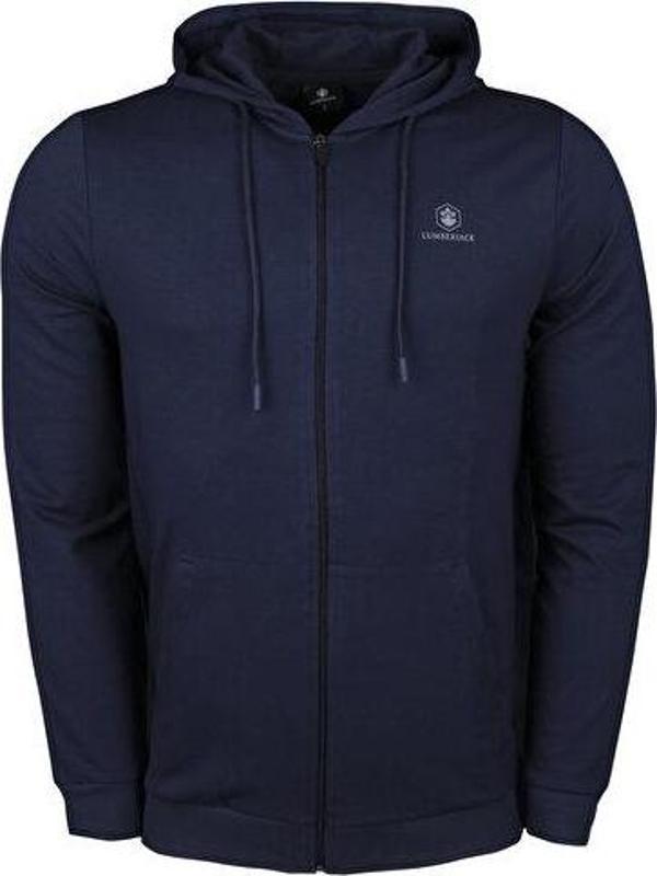 Lumberjack Basic Full Zip Hoodie 2Pr Lac Erkek Günlük Ceket 100002669 Lacivert - Image 1