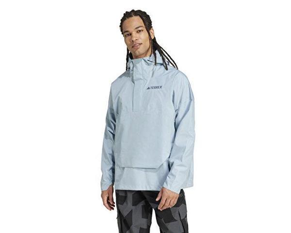 adidas Xpl 2.5L Anorak Erkek Kanguru Yağmurluk Ceket JD8347 Gri - Image 1