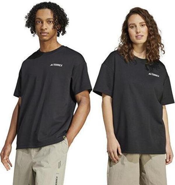 adidas Ng U Ar B Gfx T Unisex Günlük Tişört JD5957 Siyah - Image 1