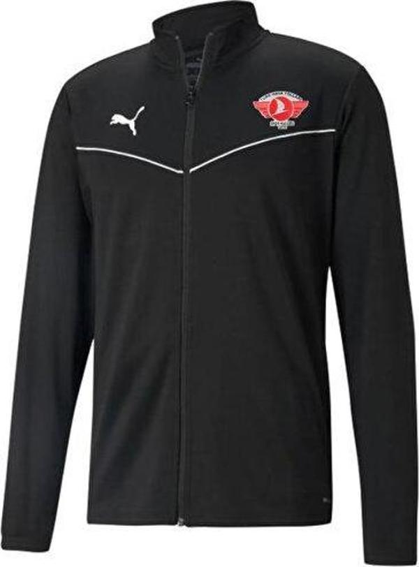 Puma Turk Hava Yolları Antrenman Ceket Türk Hava Yolları Erkek Futbol Antrenman Ceketi THY-65739203 Siyah - Image 1
