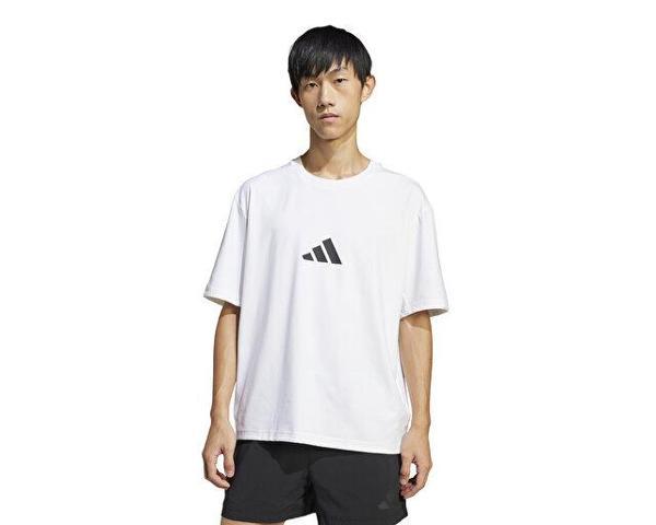 adidas  M Z.N.E. Tee Lo Erkek Günlük Tişört JC5482 Beyaz - Image 1