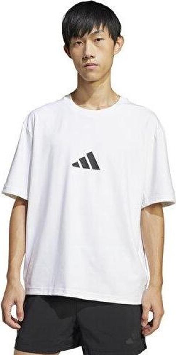 adidas  M Z.N.E. Tee Lo Erkek Günlük Tişört JC5482 Beyaz - Image 1