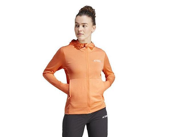 adidas W Xpr Lt Fl H J Kadın Outdoor Ceketi IQ3729 Turuncu - Image 1