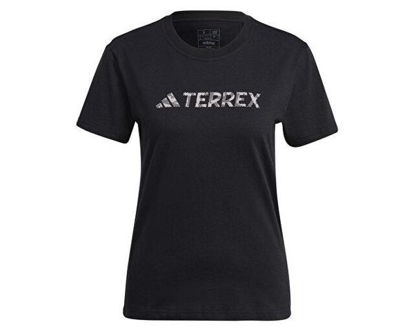 adidas W Logo Tee Kadın Günlük Tişört HZ1392 Siyah - Image 1
