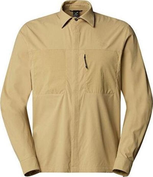 The North Face M L/S Lightrange Shirt Erkek Outdoor Ceketi NF0A8B53LK51 Haki - Image 1