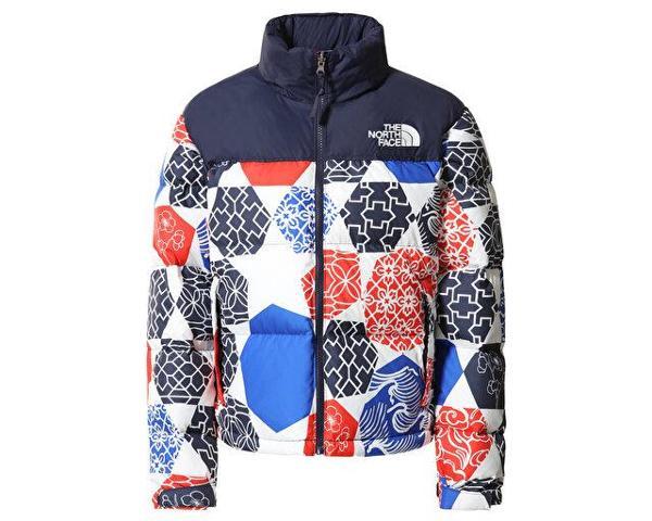 The North Face W Printed 1996 Retro Nuptse Jacket Kadın Outdoor Montu NF0A5IXK3H11 Çok Renkli - Image 1