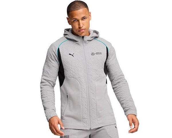 Puma MapF1 Hooded Sweat Jacket Erkek Günlük Ceket 62732102 Gri - Image 1