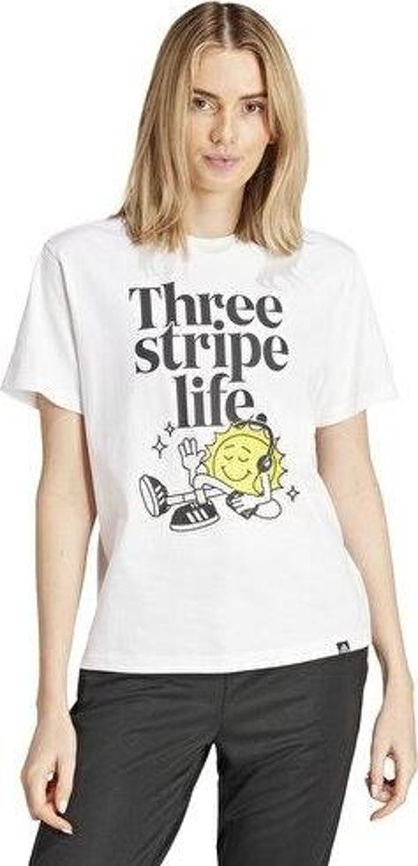 adidas W Positive T Kadın Günlük Tişört IX6455 Beyaz - Image 1