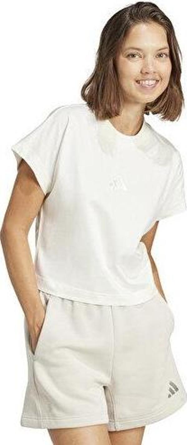 adidas W All Szn Tee Kadın Günlük Tişört JJ1243 Beyaz - Image 1