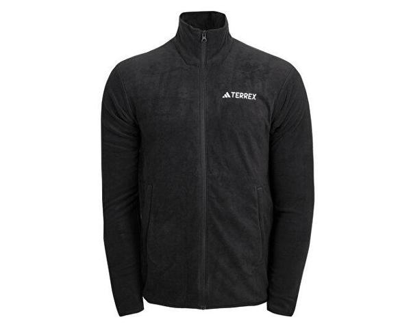 adidas Mt Ess Fz Fl Erkek Outdoor Polar Ceketi JX5068 Siyah - Image 1
