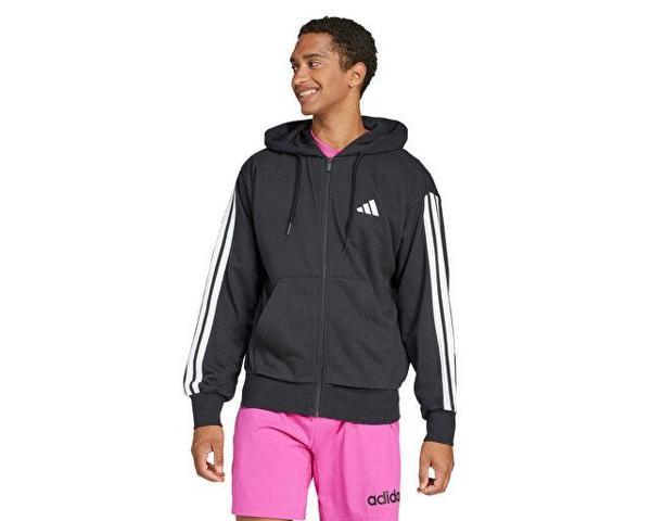 Adidas M 3S Ft Fz Hd Erkek Günlük Ceket JD1877 Siyah - Image 1