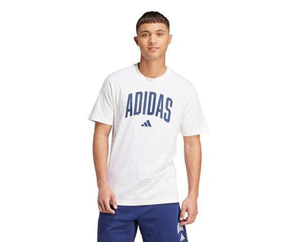 Adidas M Collegiate T Erkek Günlük Tişört JM6416Beyaz - Image 1