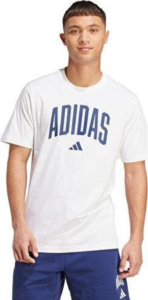 Adidas M Collegiate T Erkek Günlük Tişört JM6416Beyaz - Image 1