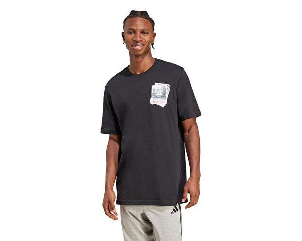 adidas M Photo T Erkek Günlük Tişört JM6446 Siyah - Image 1