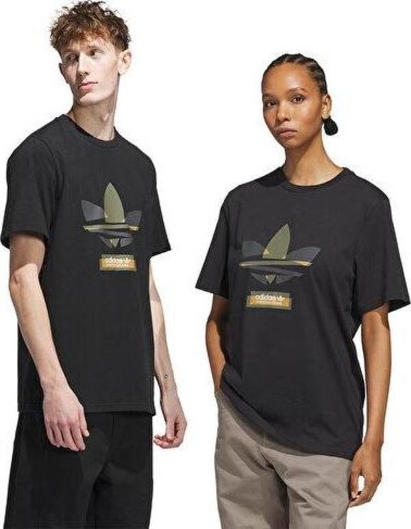adidas Skate Tref Tee Unisex Günlük Tişört JW0054 Siyah - Image 1