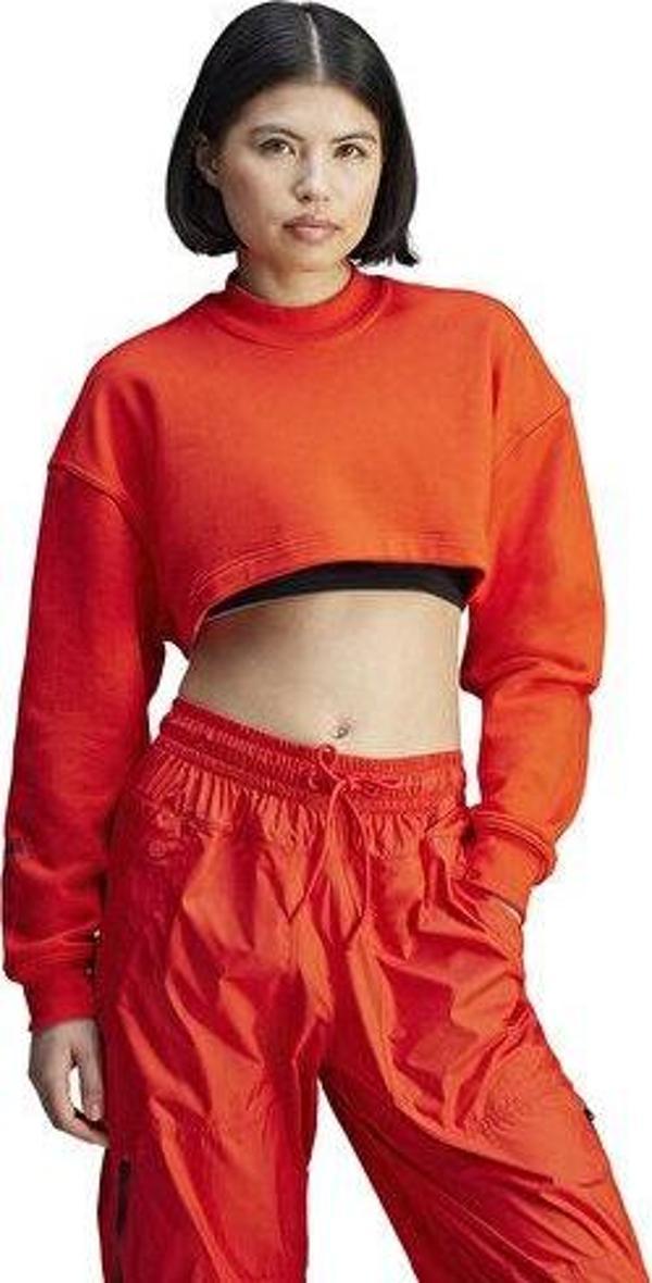 Adidas Asmc Cr Sw Sh Kadın Günlük Sweatshirts JJ2574 Kırmızı - Image 1