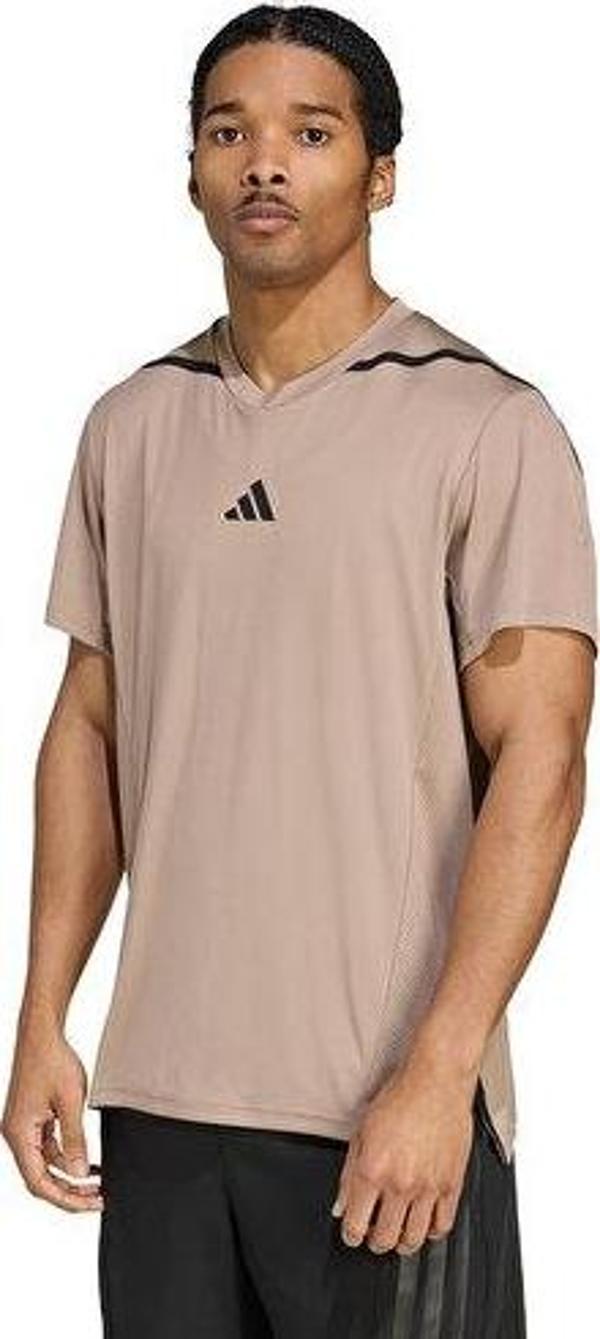 adidas D4T Ps Tee Erkek Günlük Tişört JY2943 Krem - Image 1