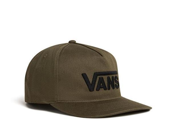 Vans Drop V Logo Snapback Şapka VN000QAHEMF1 Haki - Image 1