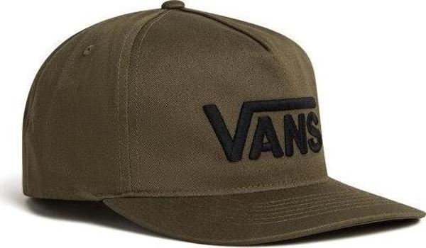 Vans Drop V Logo Snapback Şapka VN000QAHEMF1 Haki - Image 1