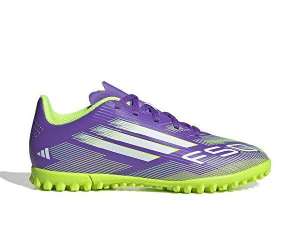 adidas F50 Club Tf J Çocuk Halı Saha Ayakkabısı JI0039 Mor - Image 1