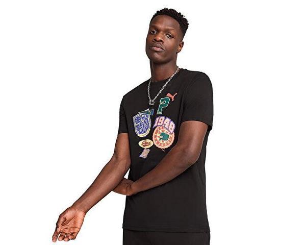 Puma Wardrobe Ess Graphic Tee Erkek Günlük Tişört 62962701 Renkli - Image 1
