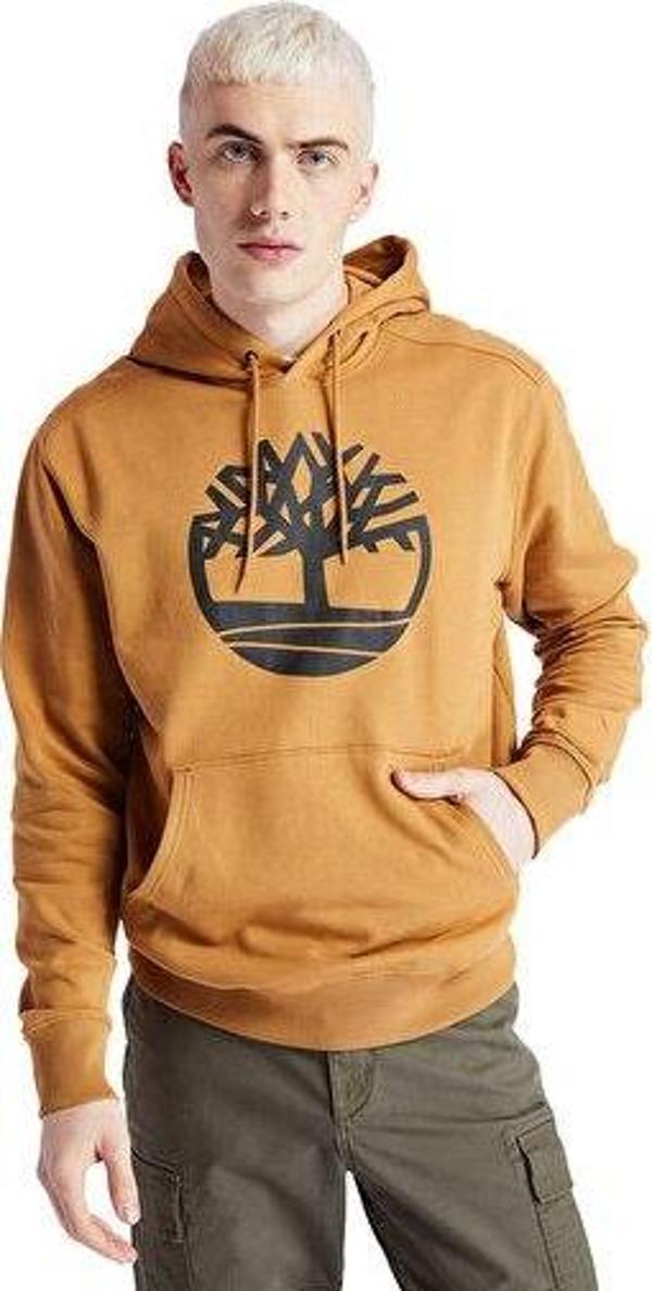 Timberland Core Logo P/O Hood Bb Erkek Günlük Sweatshirts TB0A2BJHP57 Sarı - Image 1
