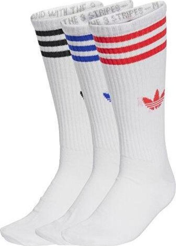 adidas 3S High Cr S 3P Çorap (3 Çift) JV7419 Beyaz - Image 1