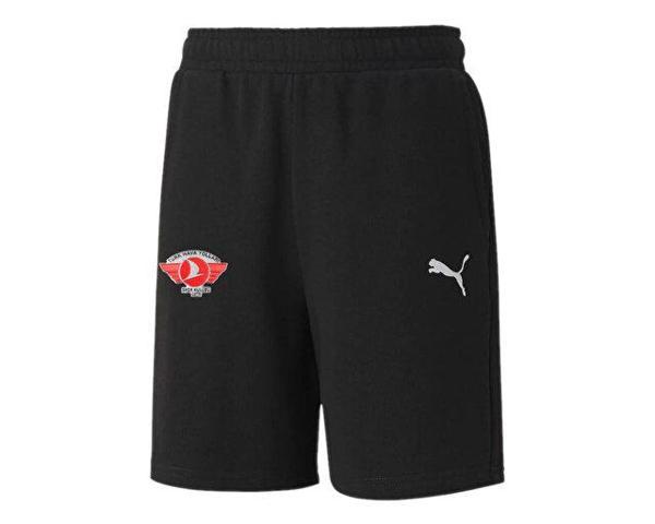 Puma Turk Hava Yolları Sort Türk Hava Yolları Erkek Futbol Antrenman Şort THY-65658103 Siyah - Image 1