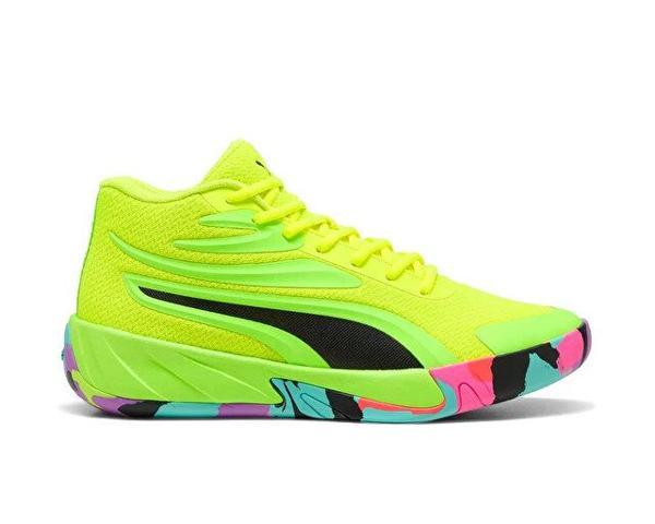 Puma Court Pro Marble Erkek Basketbol Ayakkabısı 31139402 Sarı - Image 1