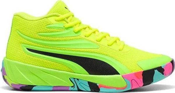 Puma Court Pro Marble Erkek Basketbol Ayakkabısı 31139402 Sarı - Image 1