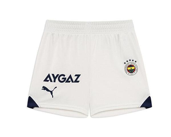 Puma Fenerbahçe Shorts  Jr Genç / Çocuk Fenerbahçe 2023/2024 Futbol Şortu 77202202 Beyaz - Image 1