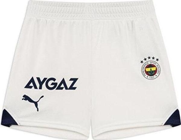 Puma Fenerbahçe Shorts  Jr Genç / Çocuk Fenerbahçe 2023/2024 Futbol Şortu 77202202 Beyaz - Image 1