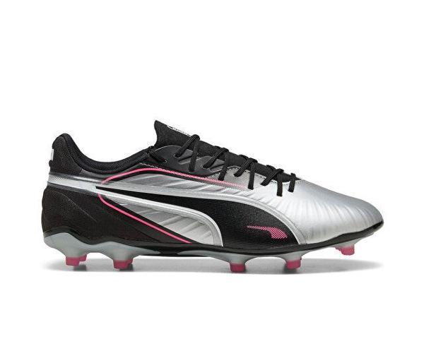 Puma King Match Fg/Ag Erkek Çim Zemin Kramponu 10831502 Gri - Image 1