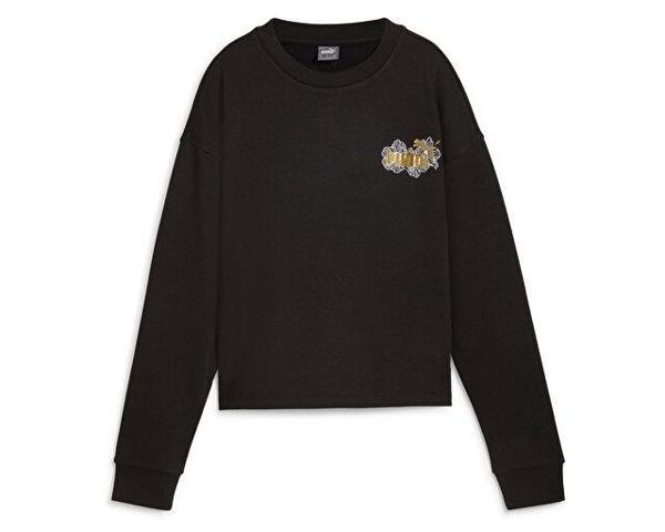 Puma Ess+ Class Act Crew Kadın Günlük Sweatshirts 68249701 Siyah - Image 1