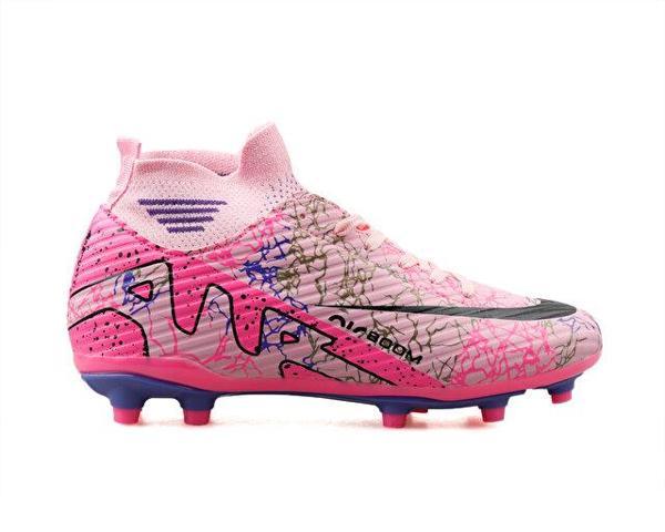 Laliga Erkek Çim Zemin Kramponu MKRP-PEMBE-MOR-DESENLI Pembe - Image 1