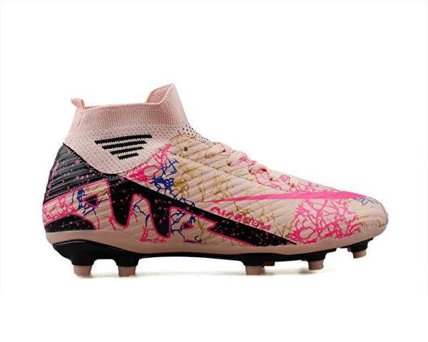 Laliga Erkek Çim Zemin Kramponu MKRP-SOMON-SIYAH-DESENLI Pembe - Image 1