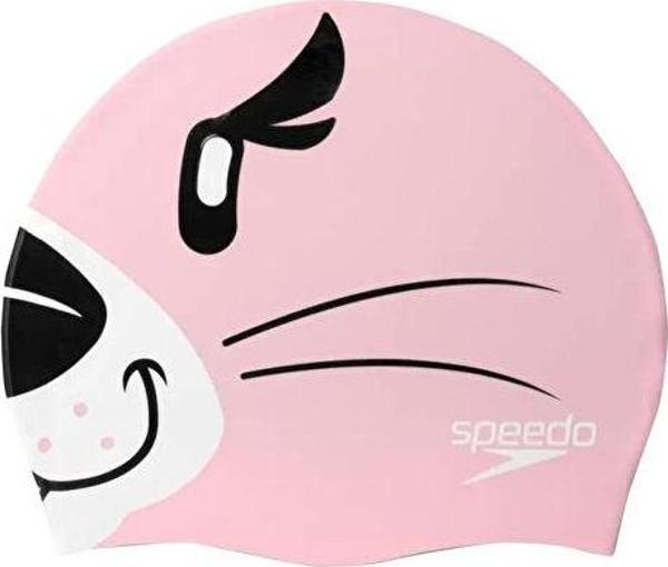Speedo Printed Cap iu Lts Pink/Blk Çocuk Bonesi 8-00232614670 Pembe - Image 1