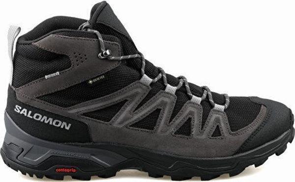 Salomon X Ward Leather Mid Gtx Erkek Trekking Bot Ve Ayakkabısı L47181700 Siyah - Image 1