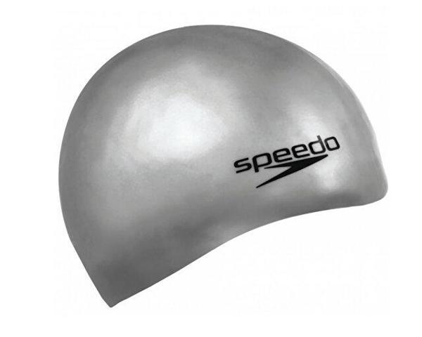Speedo Silc Moud Cap Au Bone 8-709849086 Gri - Image 1