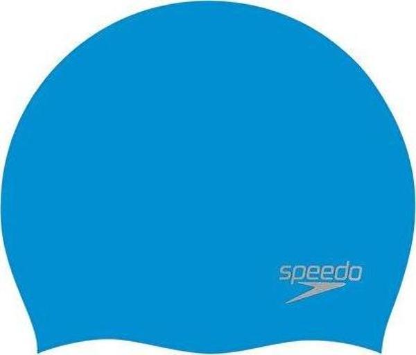 Speedo Moulded Silc Cap Au Blue/Silver Çocuk Bonesi 8-70984D437 Mavi - Image 1