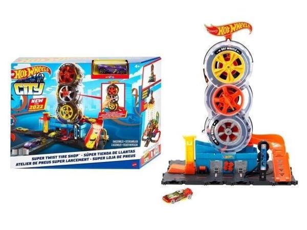 Hot Wheels City Super Twist Lastik Dükkanı Oyun Seti - Image 1