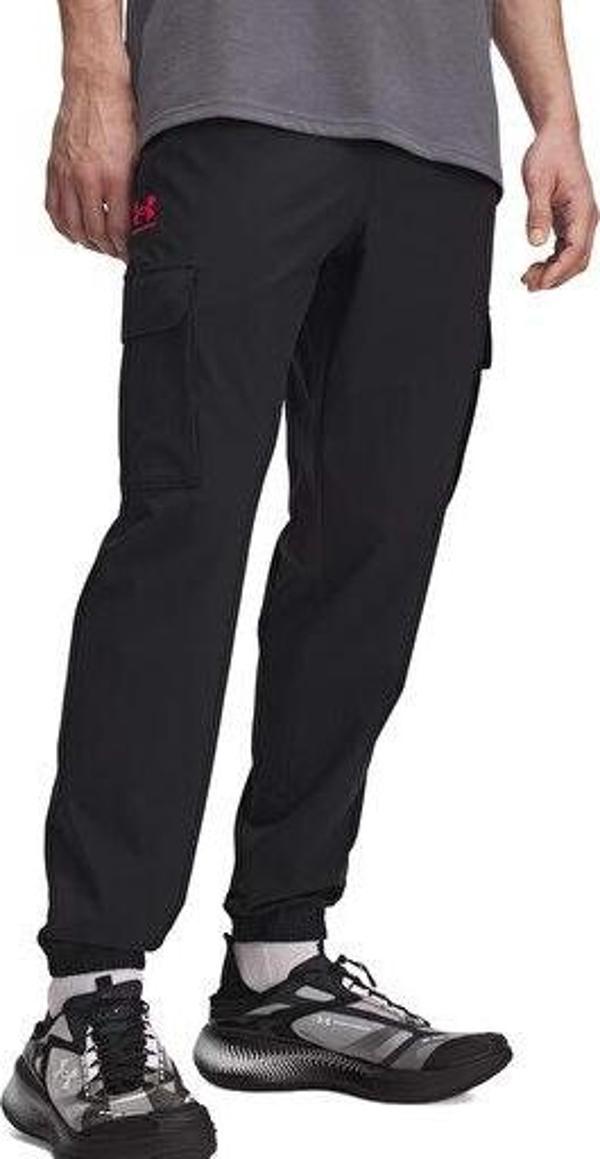 Under Armour Ua Vibe Woven Cargo Pants Erkek Günlük Kargo Eşofman Altı 1386558-002 Siyah - Image 1