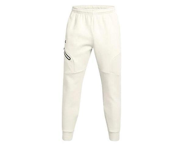 Under Armour Ua Unstoppable Flc Jgr Eu Erkek Günlük Eşofman Altı 1389353-110 Bej - Image 1