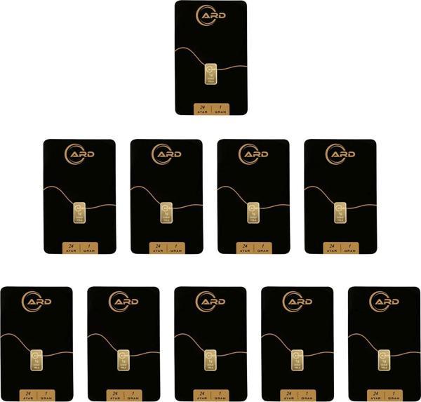 İstanbul Bilezik ARD 1 gr 24 Ayar Külçe Altın 10 Adet - Image 1