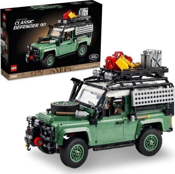 LEGO Icons Land Rover Classic Defender 90 Model Araba Yapım Seti 10317 - Image 1