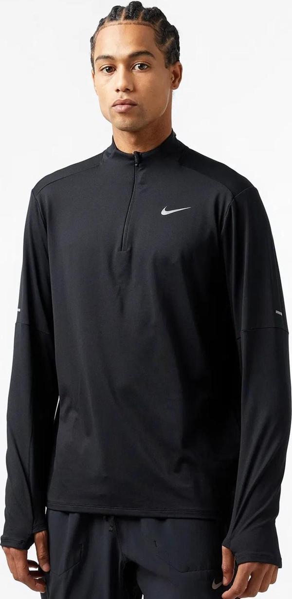 Nike Dri Fit  Element 1/2-zip Running Top Men's Sweatshirt Erkek Reflektörlü Koşu Sweastshirt Siyah - Image 1