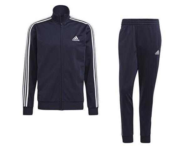 adidas M 3S Tr Tt Ts Erkek Günlük Eşofman Takımı GK9658 Lacivert - Image 1